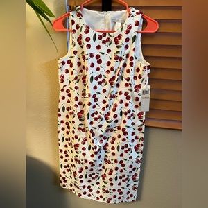London Times Cherry Print Dress